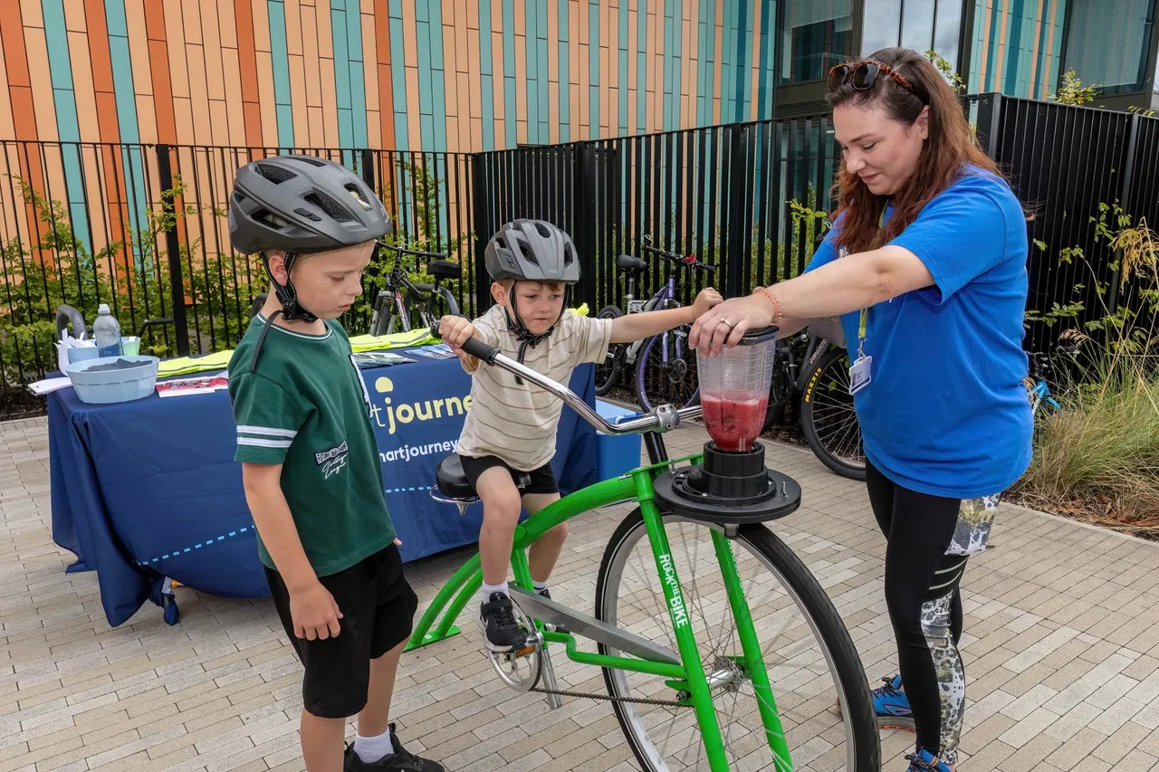 Wintringham on Wheels Child on a bike