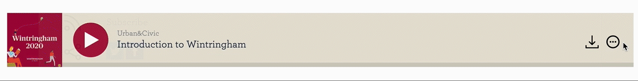 example of a web podcast player