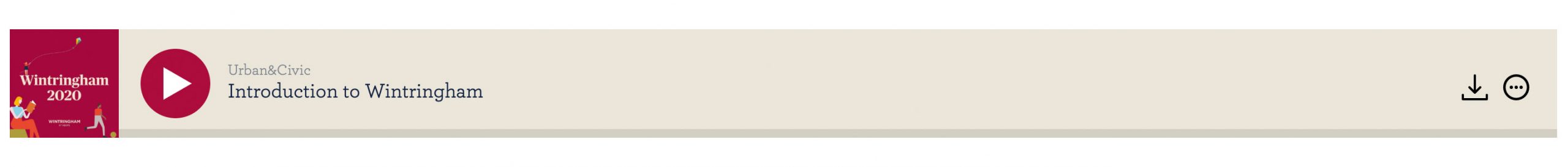 example of a web podcast player