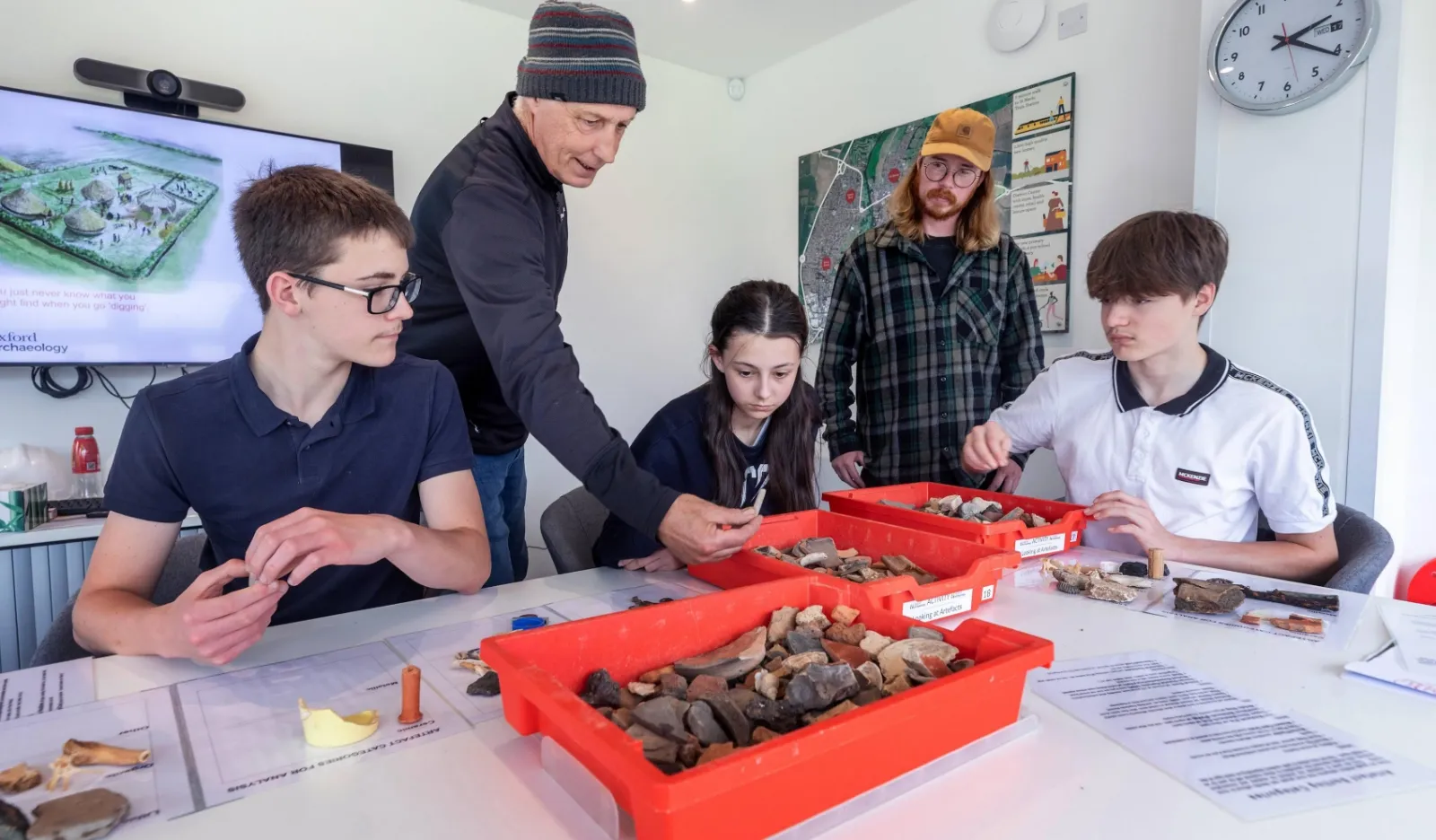 Featured image for “From archaeology to modern technology and future resilience, Ernulf students find out what it takes to create a development like Wintringham”