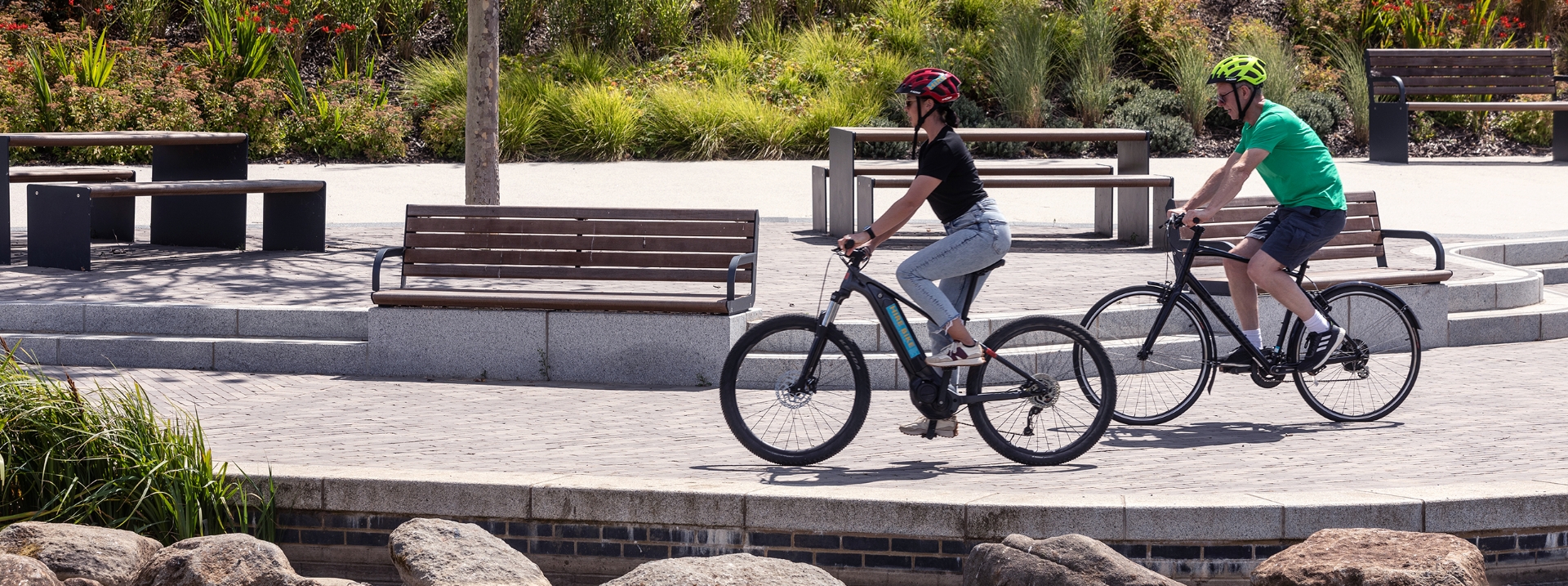 Living at Wintringham, cycling together