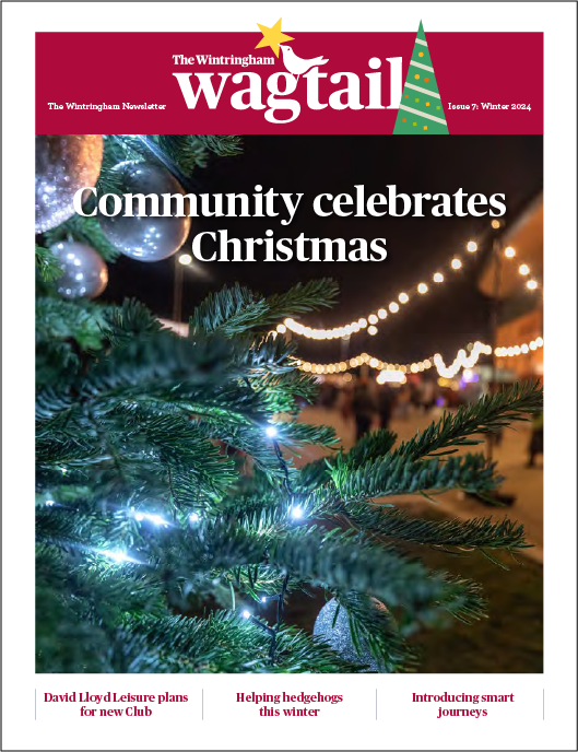 Cover of the Wintringham Wagtail with a photo of a Christmas tree